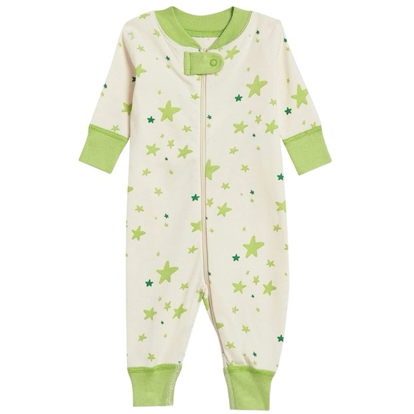 Hanna Andersson Other - NWT Hanna Andersson Organic Cotton Green Star Organic Cotton Footless Sl…